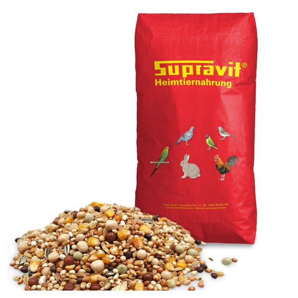 Supravit Reise Taubenfutter 25kg ohne Weizen | hochwertiges Futter für Tauben | optimale Körnermischung vor der Reise für Zucht Tauben | unterstützt die Kondition und Leistungsfähigkeit 25 kg
