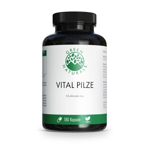 GREEN NATURALS Vital Pilze Cordyceps Reishi vegan 180 St