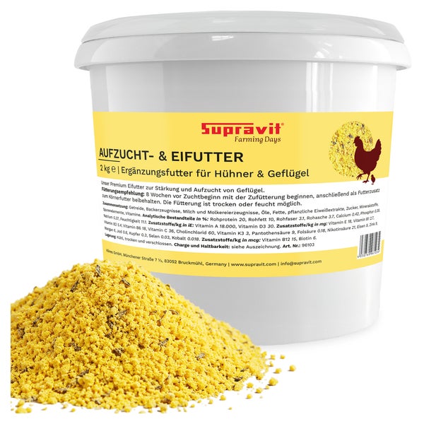 Supravit Aufzucht- & Eifutter für Geflügel 2kg 2 kg