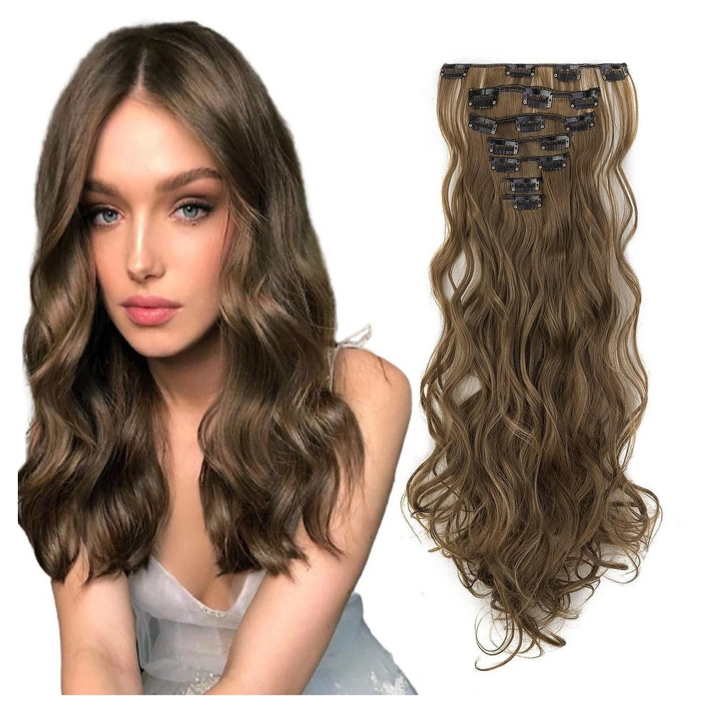 Clip in Extensions Haarverlängerung 16Clips 7Stücke 50 cm Go 1 St