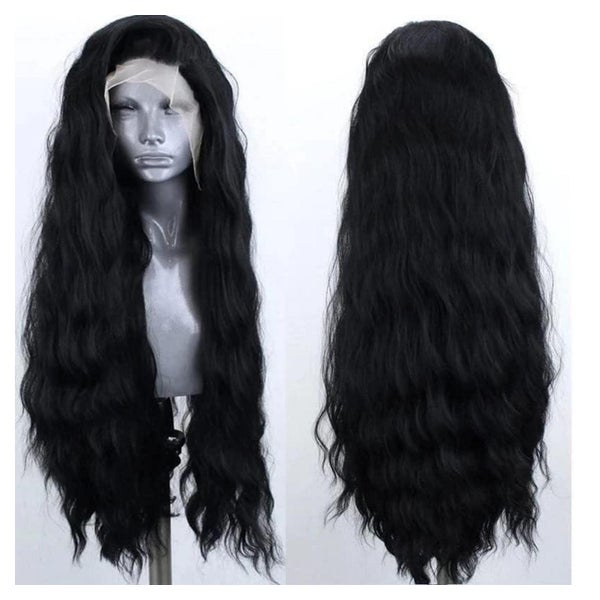 Perücke Lace Front 13x4 Glueless Damen Lockig Kunsthaar Schw 1 St
