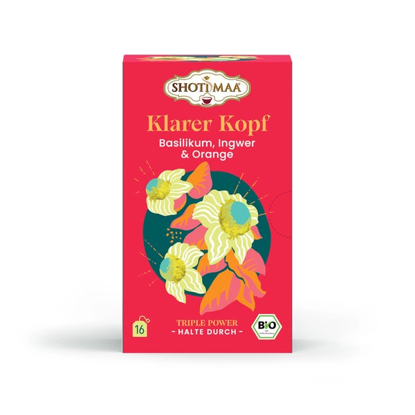 Hari Shoti Maa Bio Klarer Kopf Tee | Basilikum, Ingwer & 32 g