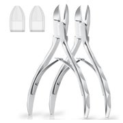 Auxmir Profi Nagelschere Nagelknipser für Dicke Fußnägel (2er Set) - Scharf &