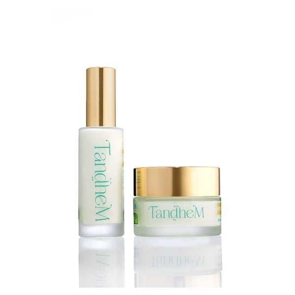 TandheM Neurocosmetics Pro-Aging Duo – Serum & Gesichtscreme – Feuchtigkeit & Glättung – Für alle Hauttypen 2 St