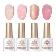 Nagellack UV Gel Nude Rosa Transparent Maniküre Soft Bean Mi 1 St