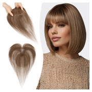 Toupets Echthaar Haar Topper Clip 27cm (Wispy Pony) #4 Mitte 1 St