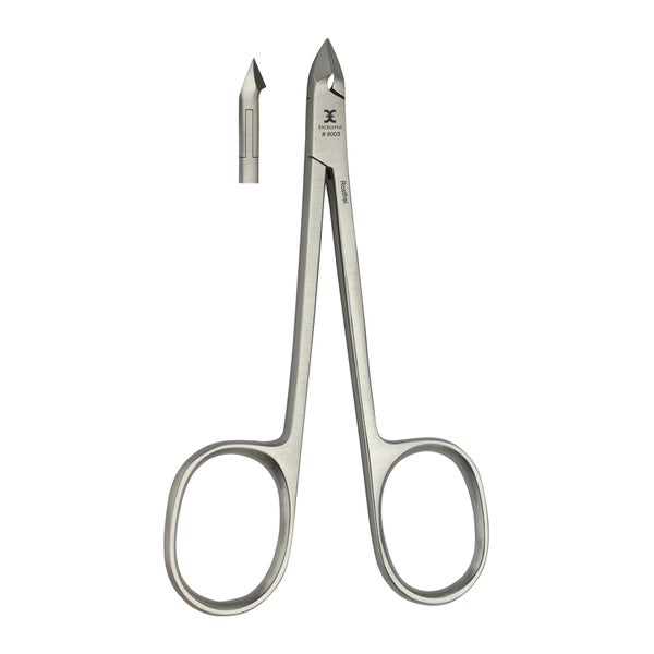 Nagelhautzange 10 cm, Schneide 5 mm mit Scherengriff