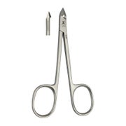 Nagelhautzange 10 cm, Schneide 5 mm mit Scherengriff