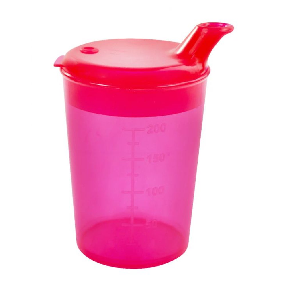 Medi-Inn Schnabelbecher Trinkbecher 250 ml Öffnung 8x4 mm rot 1 St