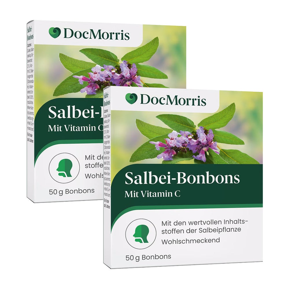 DocMorris Salbei-Bonbons Duo 2X50 g