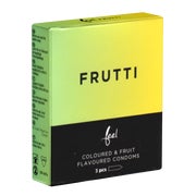 „Frutti“ Kondome – 3 aromatisierte Latexkondome in 3 Aromen (3 Kondome) 3 St