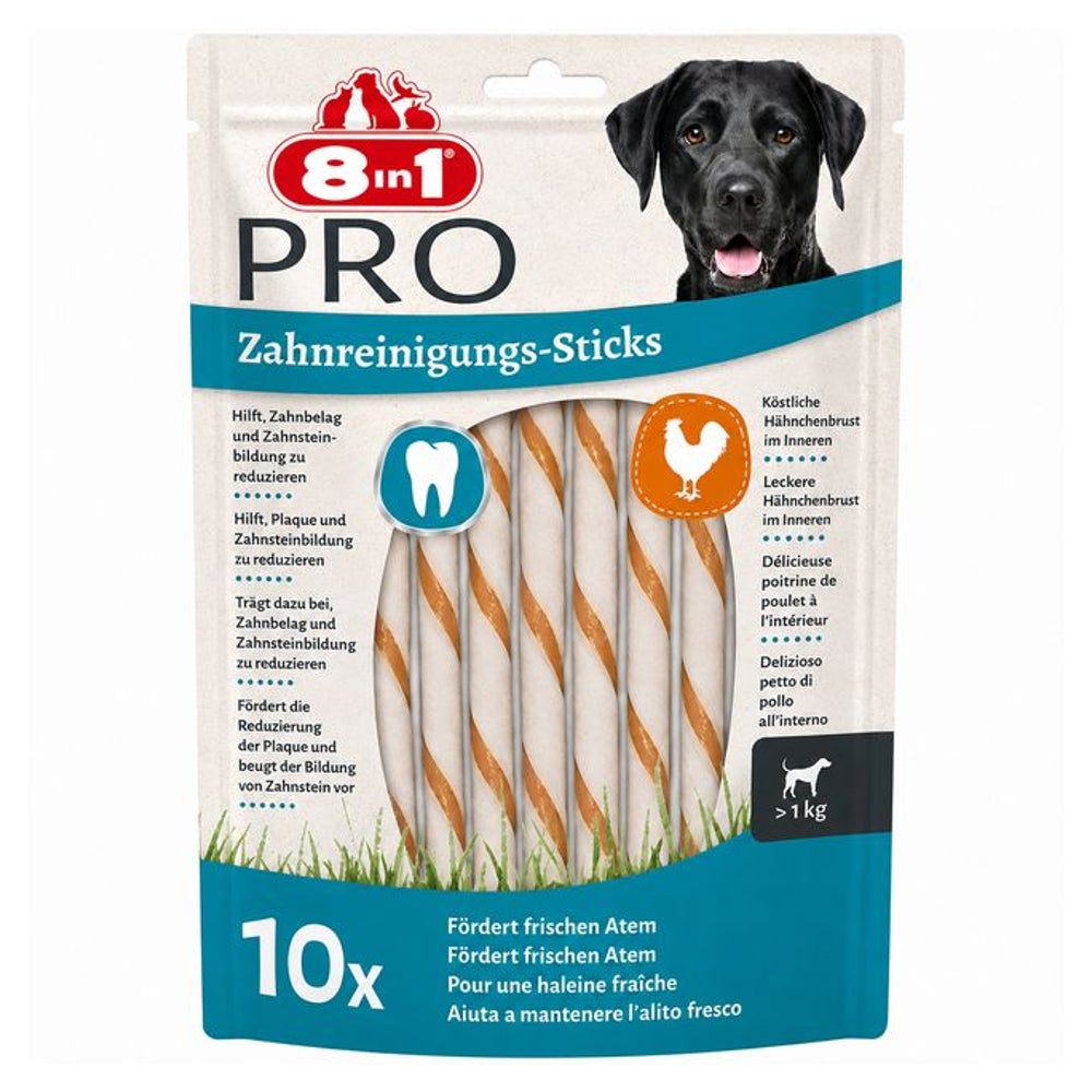 8in1 Pro Dental Twisted Sticks 10 St