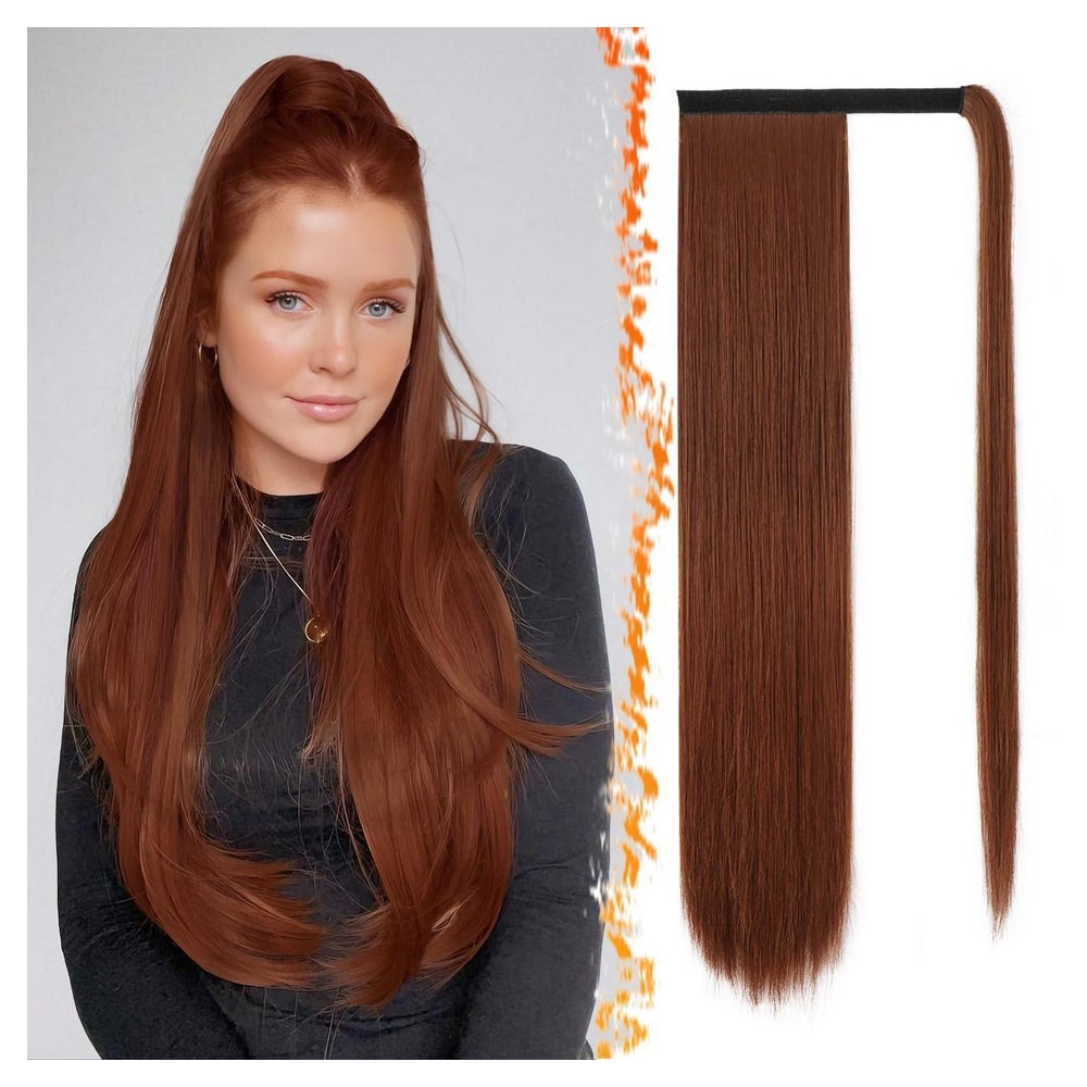 Pferdeschwanz Haarteil Synthetik Clip in Damen 66cm Mittlere 1 St