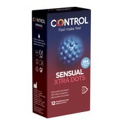 Sensual Xtra Dots – 12 Noppenkondome, 53 mm Breite (12 Kondome) 12 St