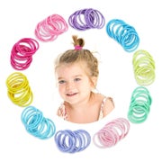 320 bunte Haargummis für Mädchen Kinder Baby 10 Farben 2,5cm 1 St