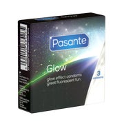 Produktabbildung: Pasante Glow Kondome leuchtend grün fluoreszierend 3 St (3 Kondome) 3 St