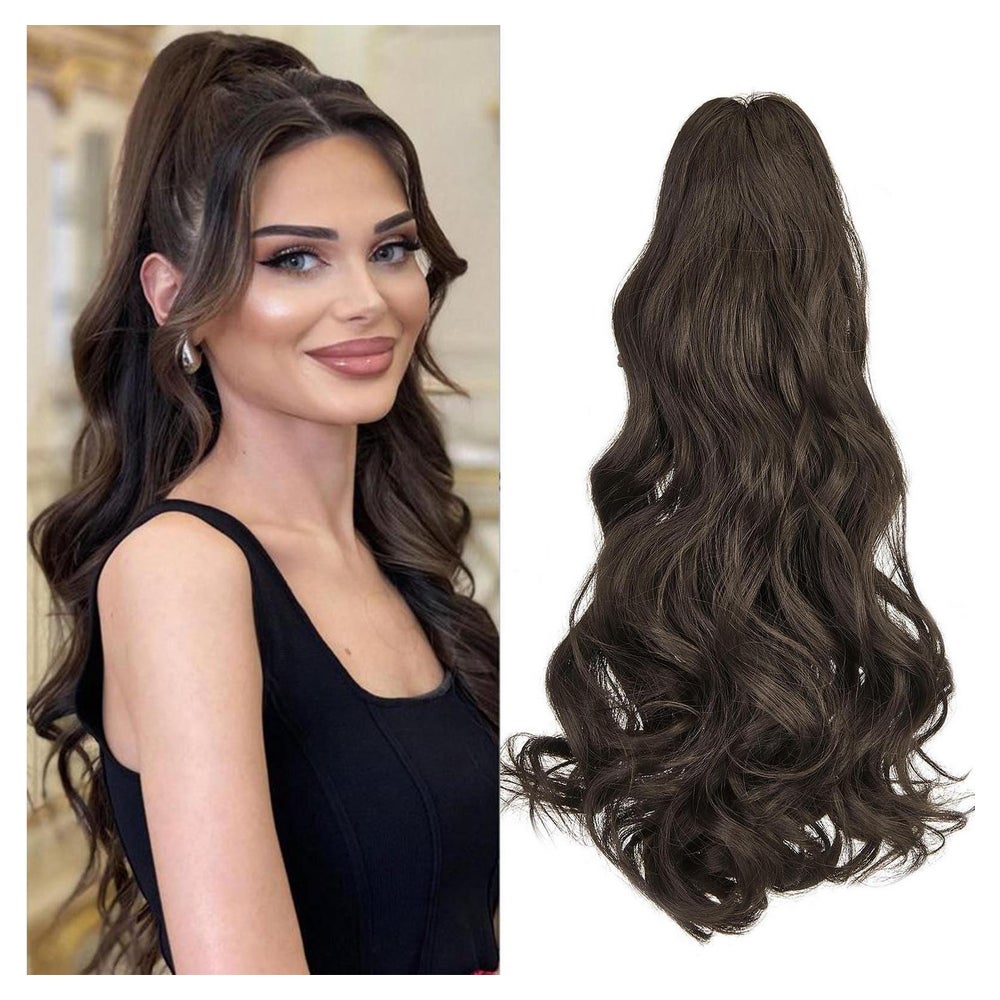 Ponytail Haarverlängerung Klammer Clip Zopf 45 cm 150g Mitte 1 St
