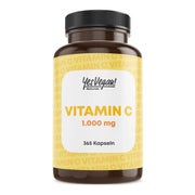Vitamin C 1000 mg hochdosiert, Vitamin C Kapseln vegan 365 St