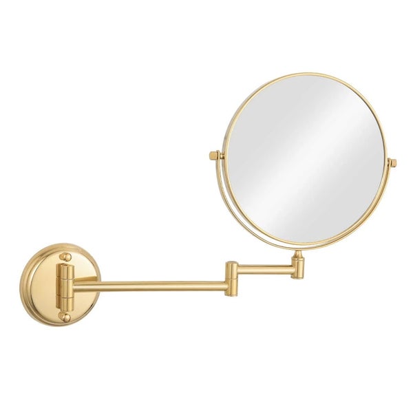 UNIQ Kosmetik-Wandspiegel mit 10-facher Vergrößerung - Gold