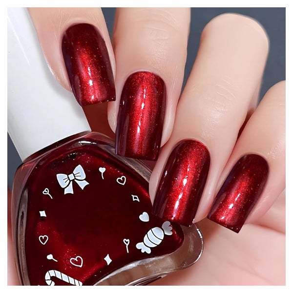 Nagellack Perlmutt Rot Chrome 12ml Red Chrome 1 ml (1er Pack 1 St
