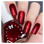 Nagellack Perlmutt Rot Chrome 12ml Red Chrome 1 ml (1er Pack 1 St