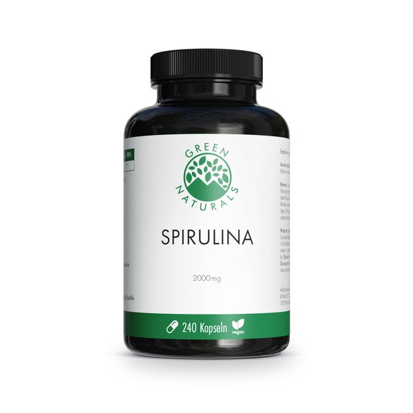 GREEN NATURALS Spirulina Kapseln 2000 mg vegan 240 St