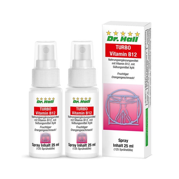 Dr. Hall TURBO Vitamin B12, 2er Pack 2 St