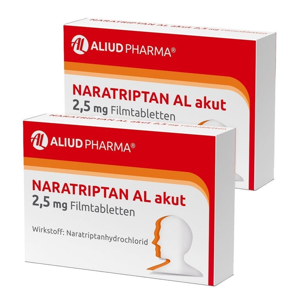 NARATRIPTAN AL akut 2,5 mg Filmtab. DP 2X2 g