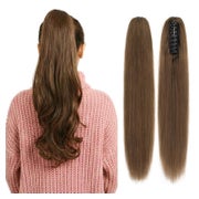 Pferdeschwanz Extensions Echthaar 35cm #4A Green Schokoladen 1 St
