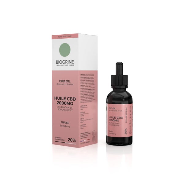 BIOGRINE CBD-ÖL 20 % PREMIUM Erdbeer 10 ml