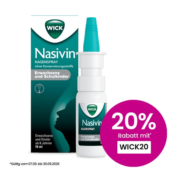 Wick Nasivin Nasenspray Ok Erw./schulkin.0,5 Mg/ml 10 ml