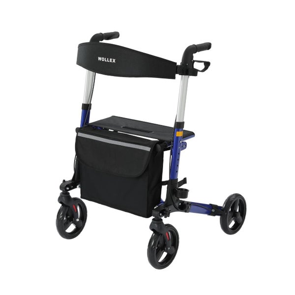 Sitwell Rollator Blau mit Einkaufstasche (Medizinprodukt) 1 St