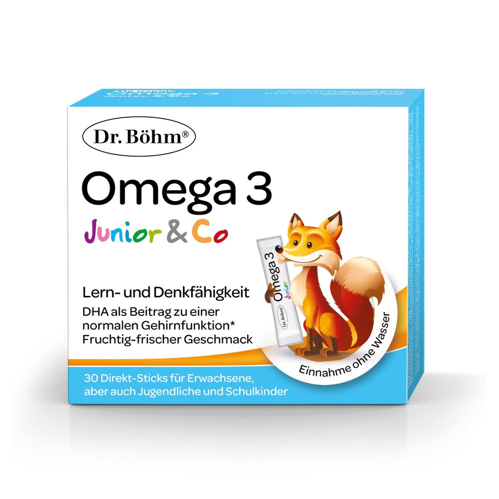 Dr. Böhm Omega-3 Junior Direkt Sticks 30X1,5 g