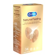 «Natural Feeling» latexfreie Markenkondome mit Easy-On™-Form (16 Kondome) 16 St