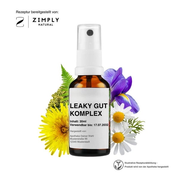 Zimply Natural LEAKY GUT SYNDROM - Pflanzbasierte Rezeptur 30 ml