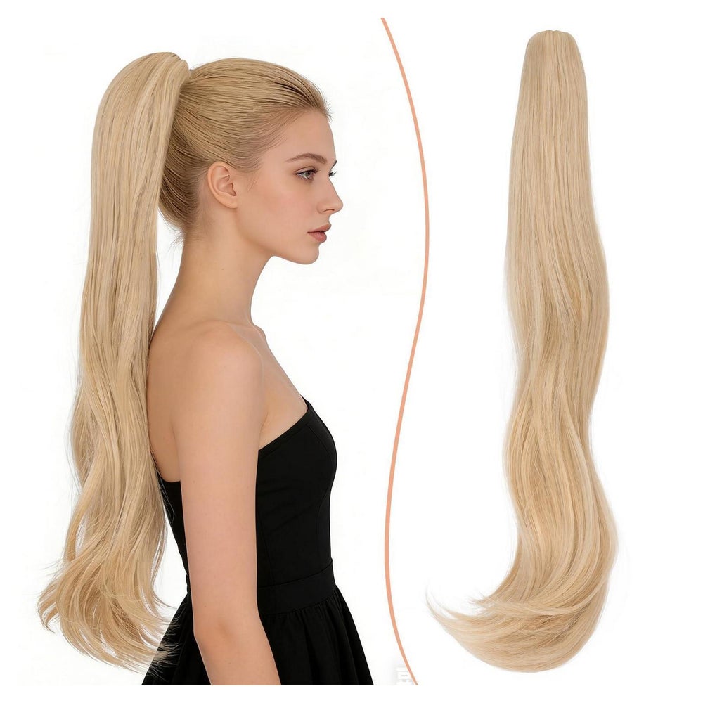 Pferdeschwanz Haarteil 50cm 18 613# Blond und Aschblond gemi 1 St