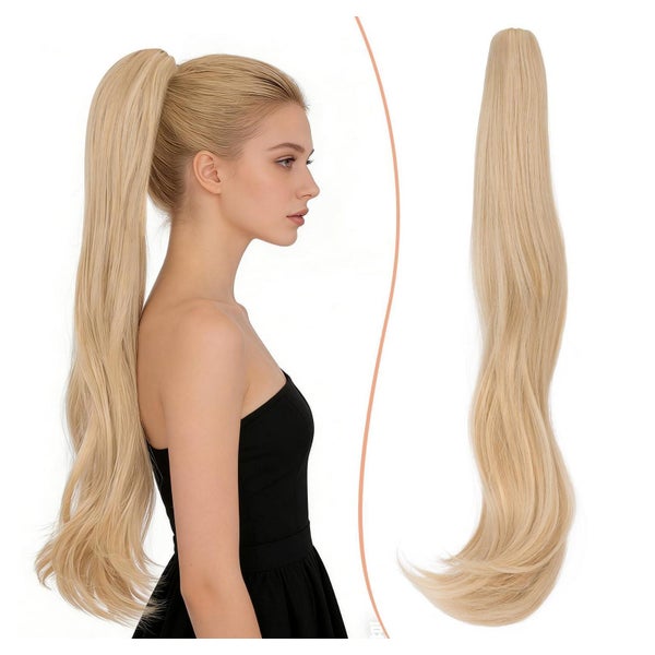 Pferdeschwanz Haarteil 50cm 18 613# Blond und Aschblond gemi 1 St