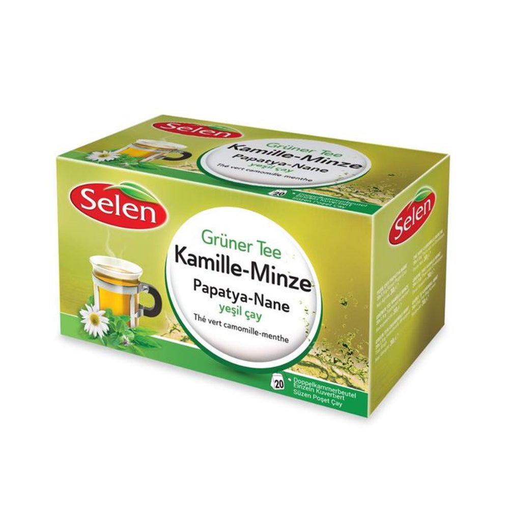 SELEN Grüner Tee Kamille-Minze 30 g