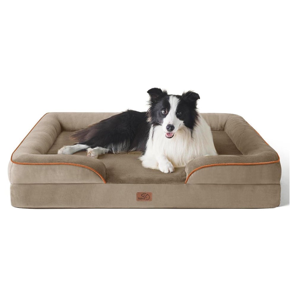 Hundebett Orthopädisches 89x63 L 89 x B 63 x H 17 cm Haselnu 1 St
