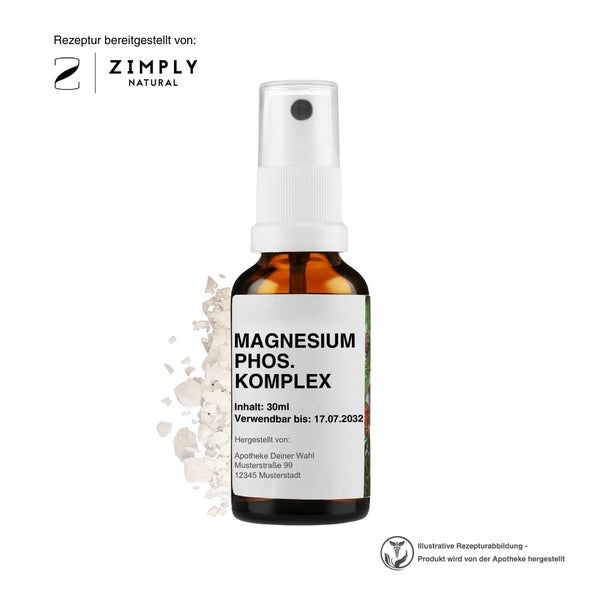 Zimply Natural MAGNESIUM PHOSPHORICUM KOMPLEX - Pflanzbasierte Rezeptur 30 ml