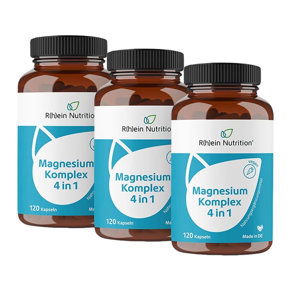 Dreierpack Magnesium Komplex 4 in 1 3X120 St