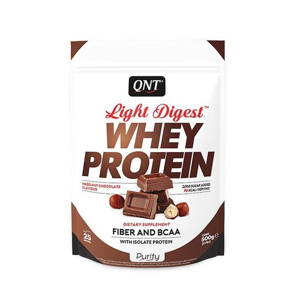 QNT Light Digest Whey Protein Schoko Haselnuss 500 g