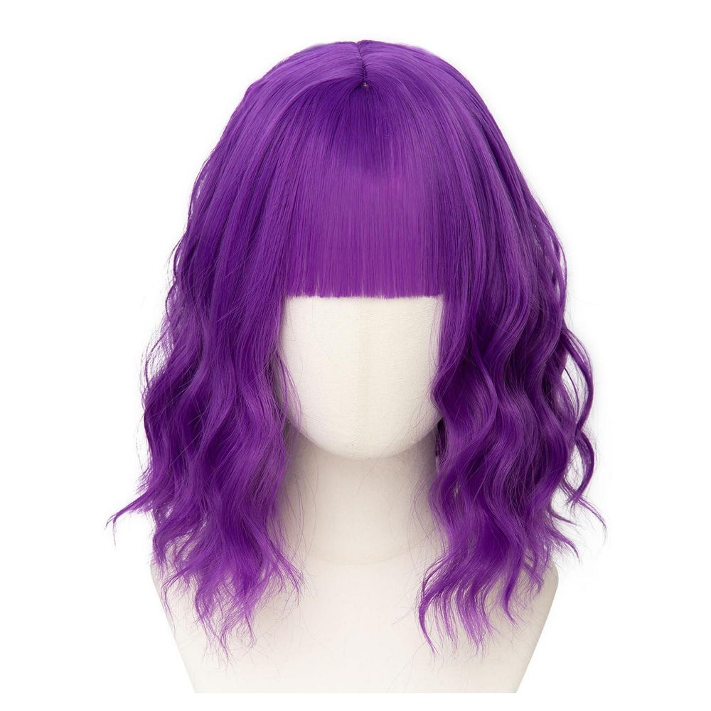 Perücken Violett 12 Zoll Kurz Bob Pony #11 Violett mit Frans 1 St