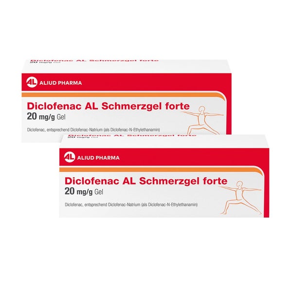 Diclofenac AL Schmerzgel forte 20 mg/g Doppelpack 2X180 g