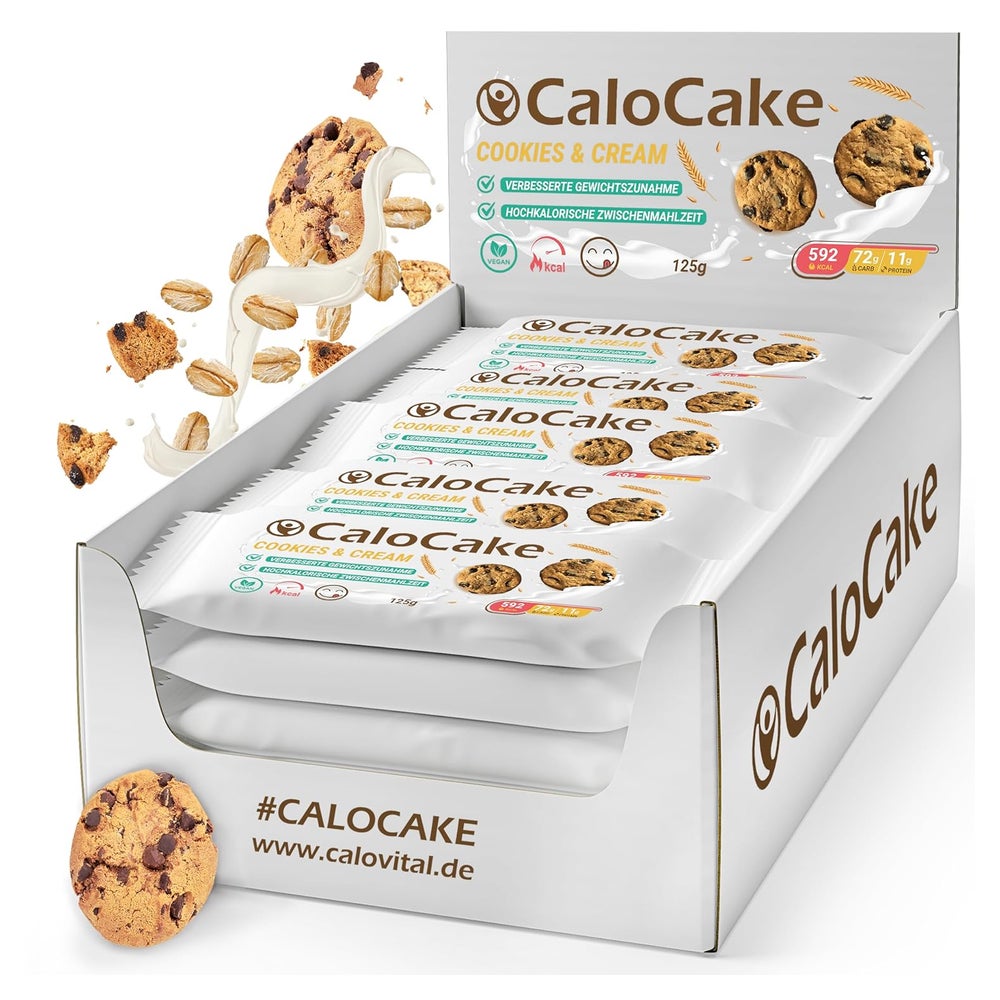 CaloCake Energieriegel für Gewichtszunahme & Ausdauer 24 St
