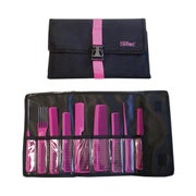 Eurostil Professional Case 9 farbige Kämme mit Verschluss 1Un