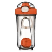 Protein Shaker 500ml Mixerball auslaufsicher Fitness orange 1 St