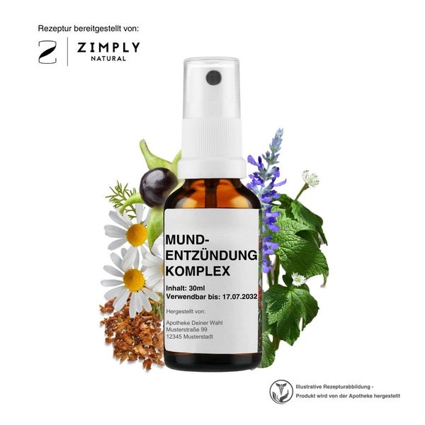 Zimply Natural MUNDENTZÜNDUNG KOMPLEX - Pflanzbasierte Rezeptur 30 ml