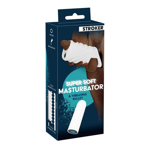Stroker - Handjob-Sleeve mit Hodenring 1 St