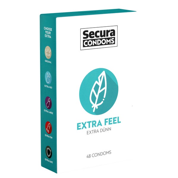 Secura «Extra Feel» 48 extra dünne Kondome für mehr Gef� (48 Kondome) 48 St